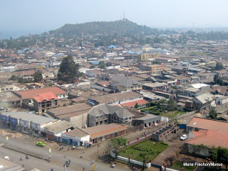 Une vue aérienne de la ville de Goma, 26/06/2009.